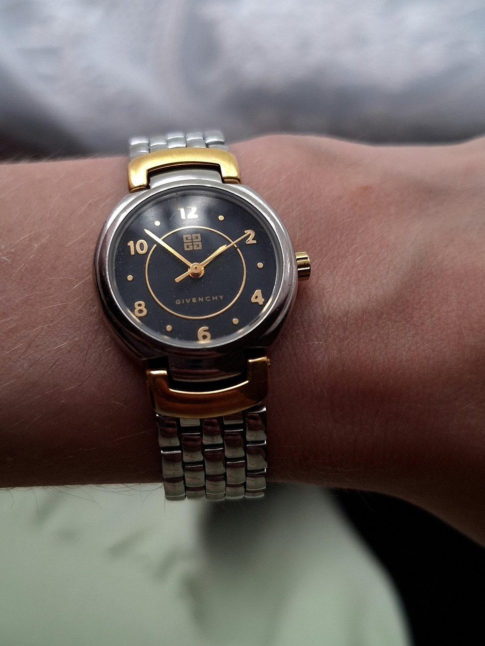 Givenchy Two-Tone Gold and Silver Women's Wristwatch